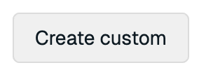 The Create custom button to create an Agent Memory service.