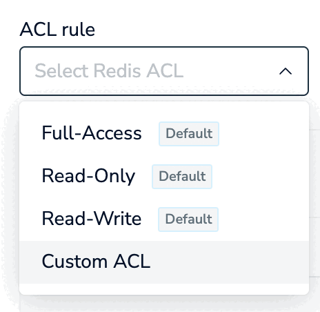 Select an ACL Rule.