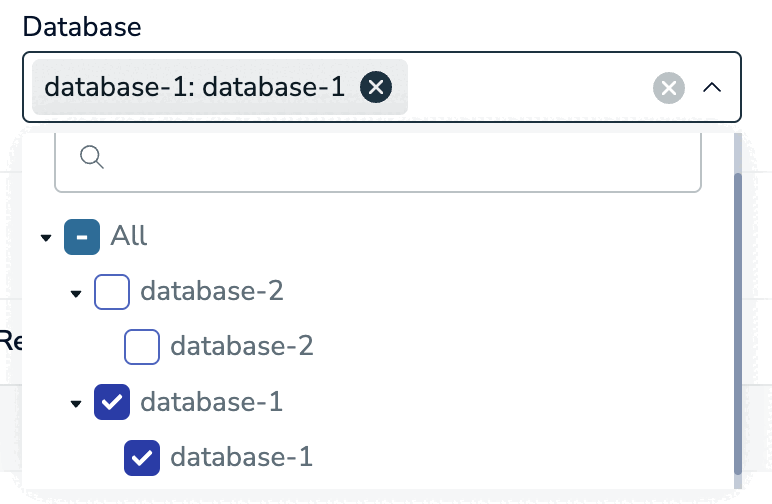 Select databases.