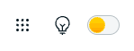 Mode selection toggle with light mode selected.