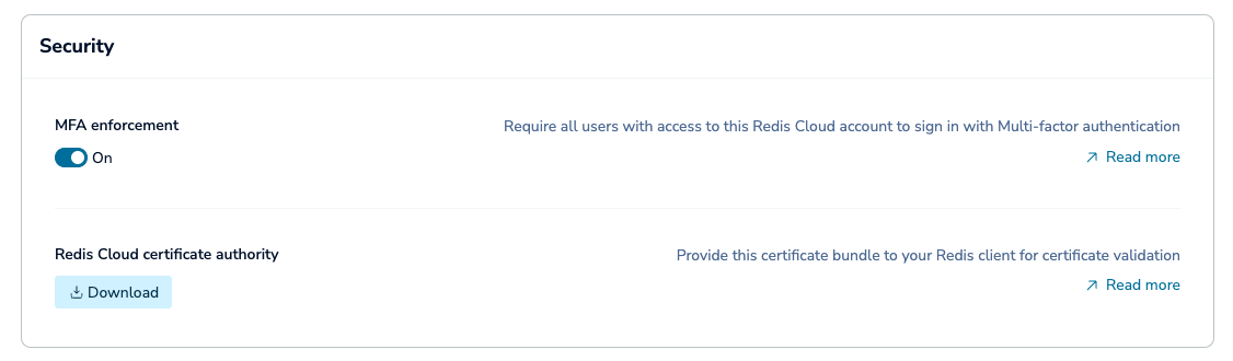 Multi-factor authentication toggle for all users on.