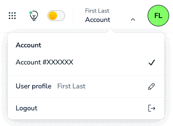 Use the user drop down menu to get to the User Profile section.