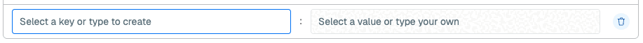 The New tag fields.