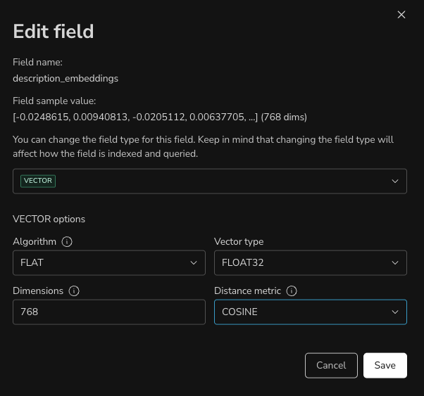 Configuring a field type