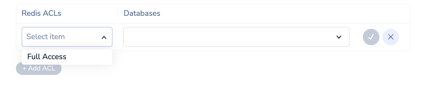 Add role database acl