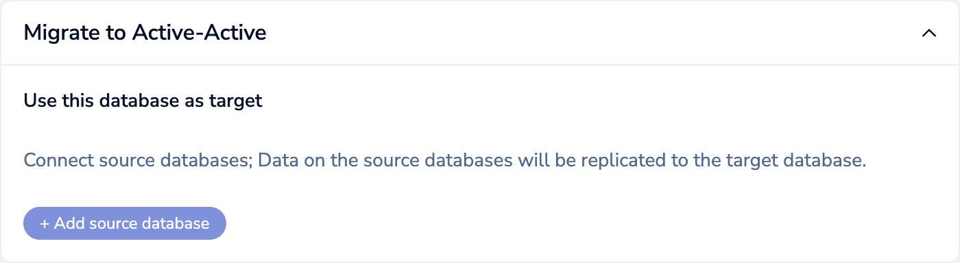 Migrate to Active-Active section.